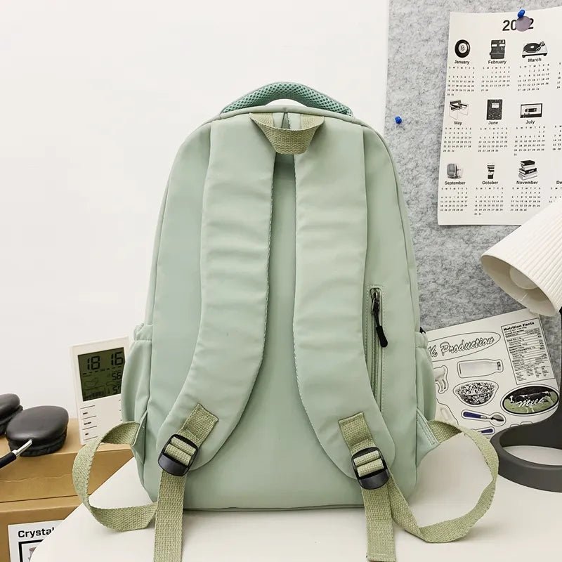 JOYPESSIE Waterproof Teenage Bookbag Nylon Rucksack Fashion Girl Backpack Women Shoulder Bag High School Schoolbag Black Mochila - Etawia Products