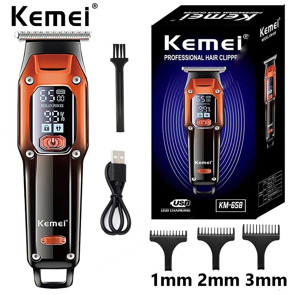 Kemei-658 Hair Trimmer For Men Beard Trimer Professional Hair Clipper Electr Razor Hair Cutting Machine Haircut Electr Shaver - Etawia Products