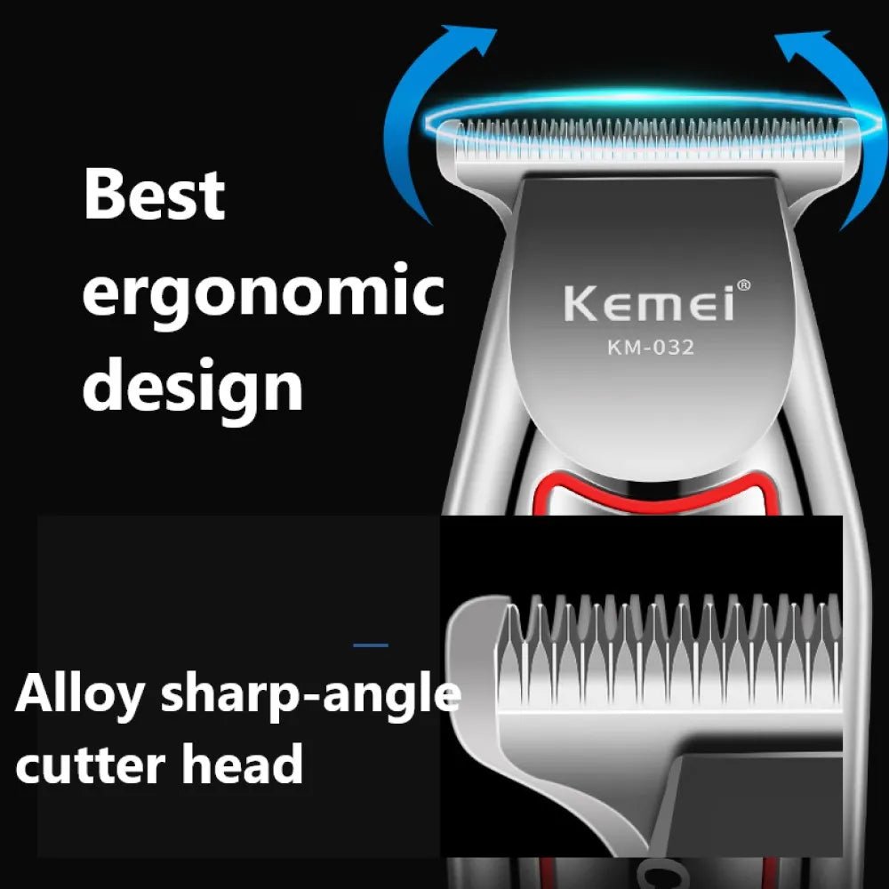 Kemei Hair Trimmer Electric Beard Trimmer For Men Hair Clipper Hair Cutter Machine Haircut Grooming Kit KM-032 - Etawia Products