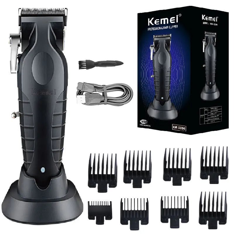 Kemei Professional Hair Clipper For Men Adjustable Cordless Electric Hair Trimmer Rechargeable Hair Cutting Machine Lithium - Etawia Products