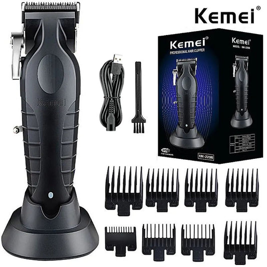 Kemei Professional Hair Clipper For Men Adjustable Cordless Electric Hair Trimmer Rechargeable Hair Cutting Machine Lithium - Etawia Products