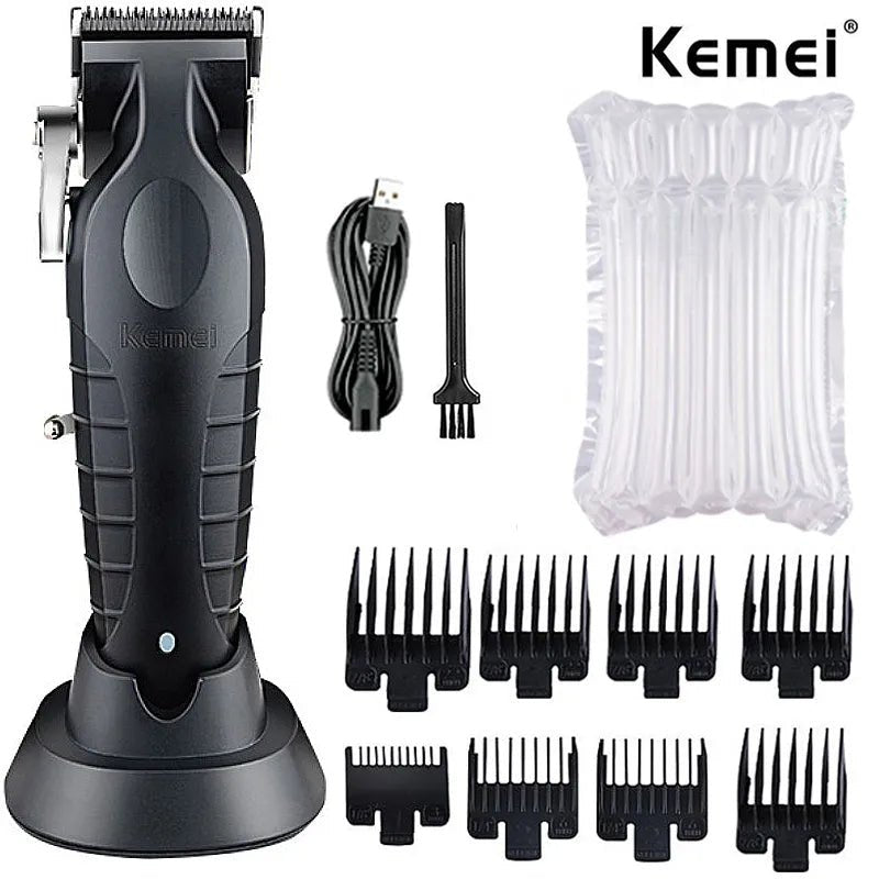 Kemei Professional Hair Clipper For Men Adjustable Cordless Electric Hair Trimmer Rechargeable Hair Cutting Machine Lithium - Etawia Products