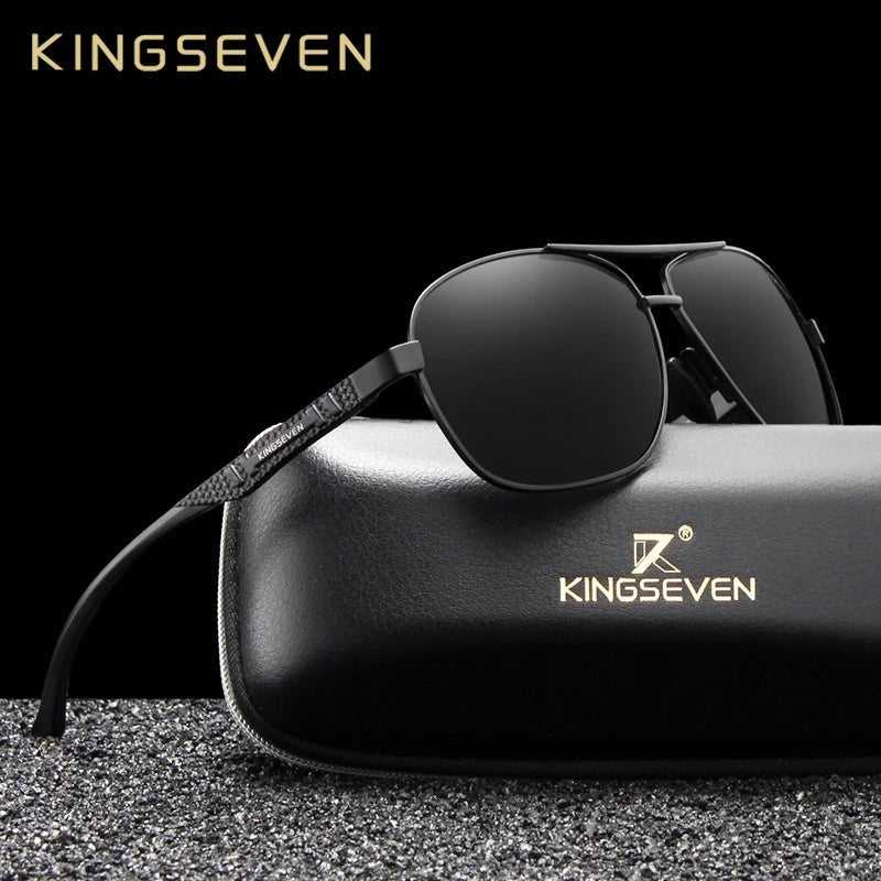 KINGSEVEN - Aluminum Polarized Sunglasses - UV400 Mirror Sun Glasses for Men and Women - Oculos de Sol - Etawia Products