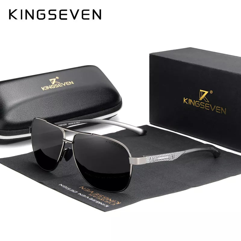 KINGSEVEN - Aluminum Polarized Sunglasses - UV400 Mirror Sun Glasses for Men and Women - Oculos de Sol - Etawia Products