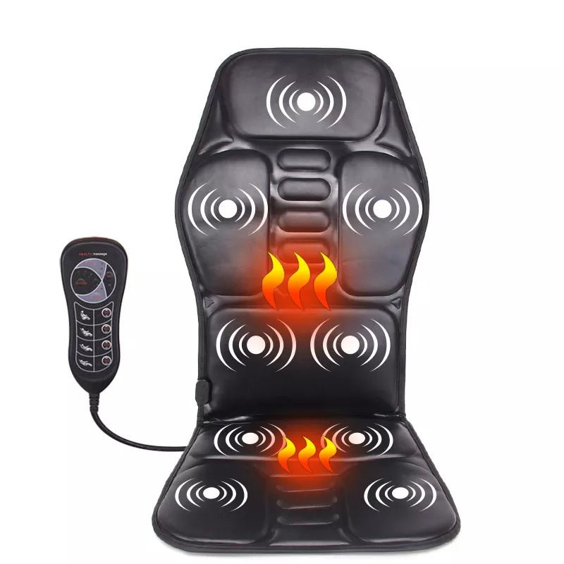 KLASVSA Electric Back Massager Massage Chair Cushion Heating Vibrator Car Home Office Lumbar Neck Mattress Pain Relief - Etawia Products