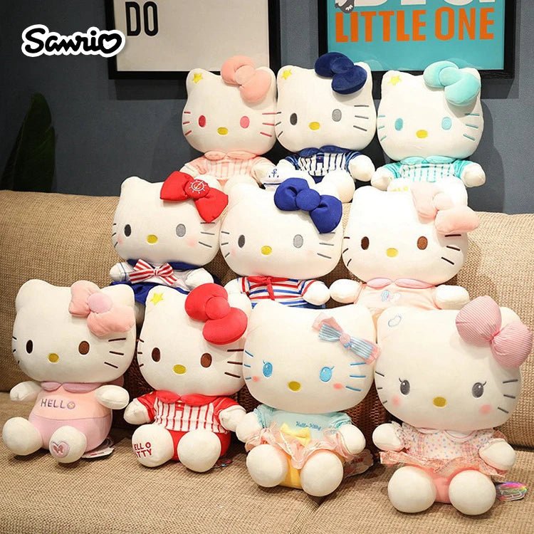 Sanrio Hello Kitty Anime Cartoon Cute Stuffed Toys Plushier Soft Pillow Birthday Gifts For Girls Kawaii Pendant Plush Dolls - Etawia Products