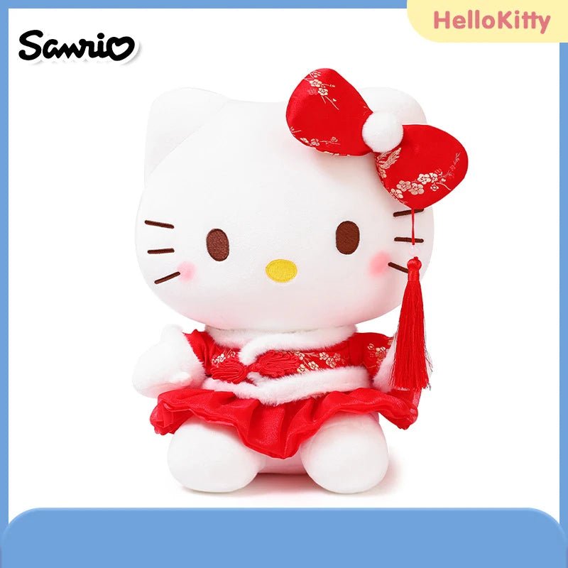 Sanrio Hello Kitty Anime Cartoon Cute Stuffed Toys Plushier Soft Pillow Birthday Gifts For Girls Kawaii Pendant Plush Dolls - Etawia Products