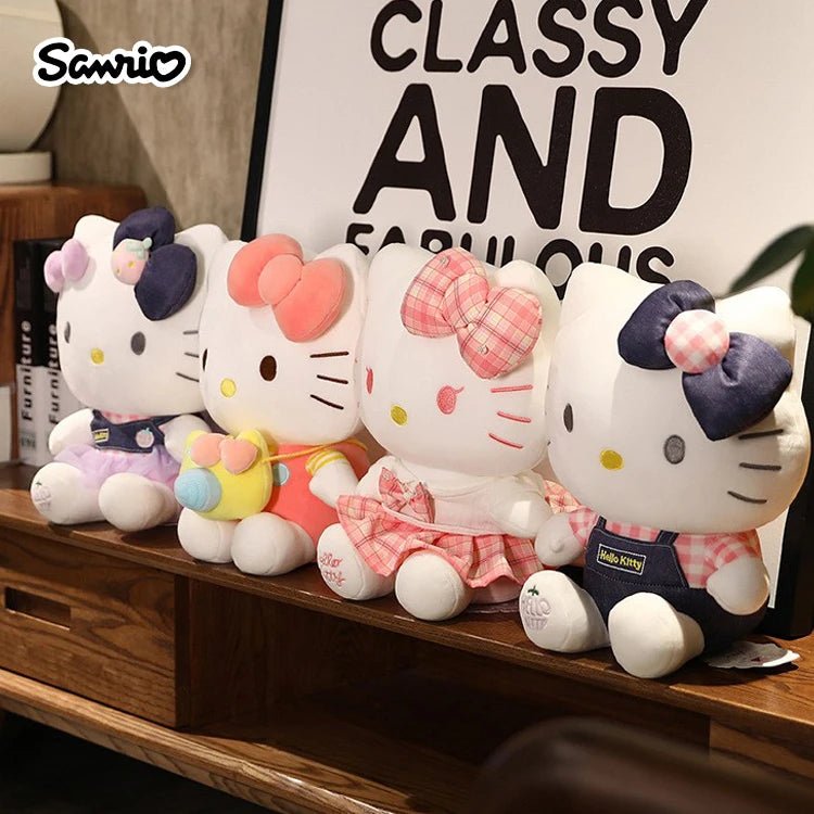 Sanrio Hello Kitty Anime Cartoon Cute Stuffed Toys Plushier Soft Pillow Birthday Gifts For Girls Kawaii Pendant Plush Dolls - Etawia Products