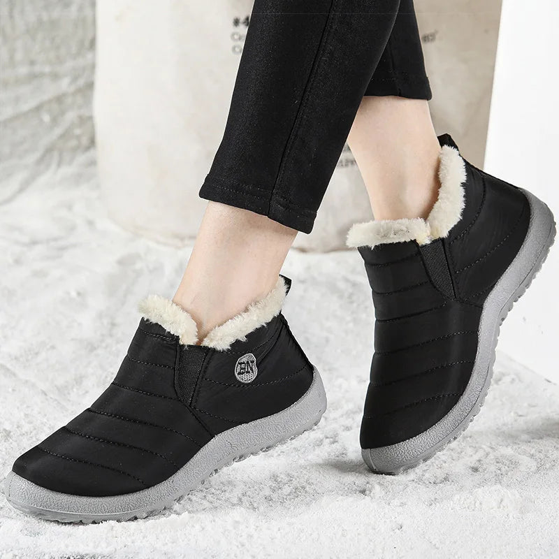 Women's Boots Warm Fur Winter Boots For Women Waterproof Snow Boots Ankle Botas Mujer 2023 Winter Shoes Women Winter Footwear - Etawia Products